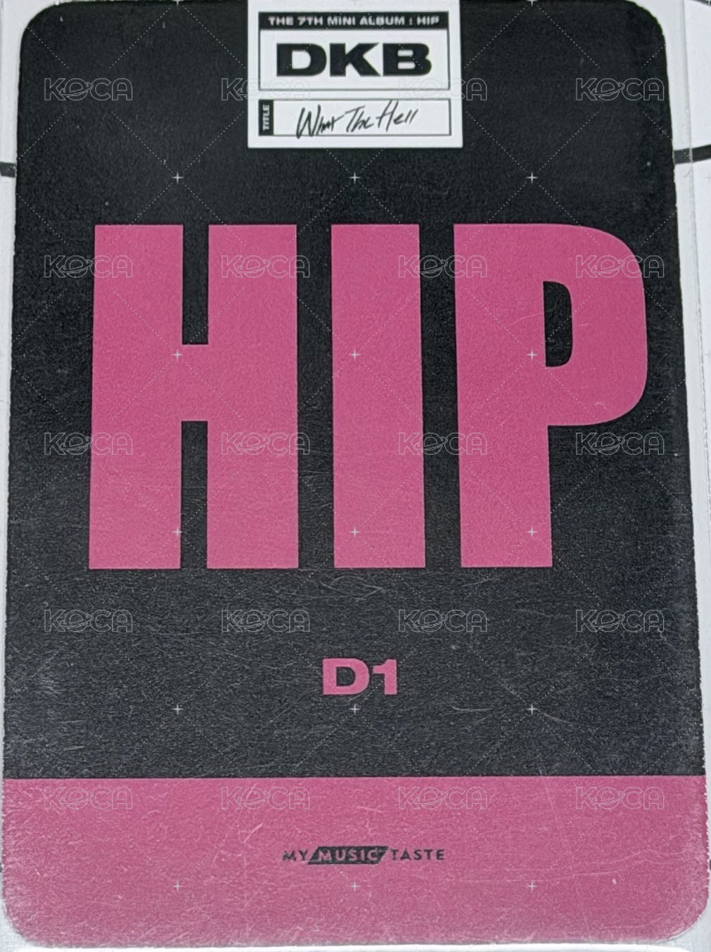 迷你七 mmt 簽售卡  背面