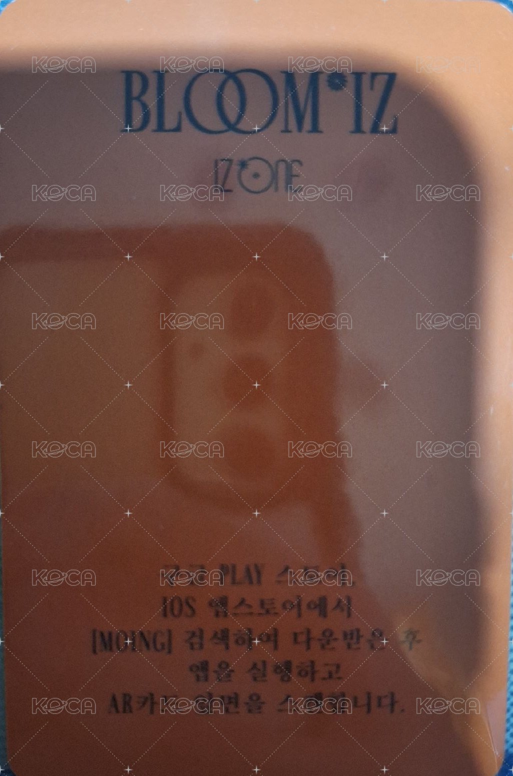 BLOOM*IZ I WILL版 專輯卡  背面