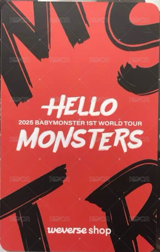 25世巡 首爾展位 入場卡 / 場限卡 ver.C 背面