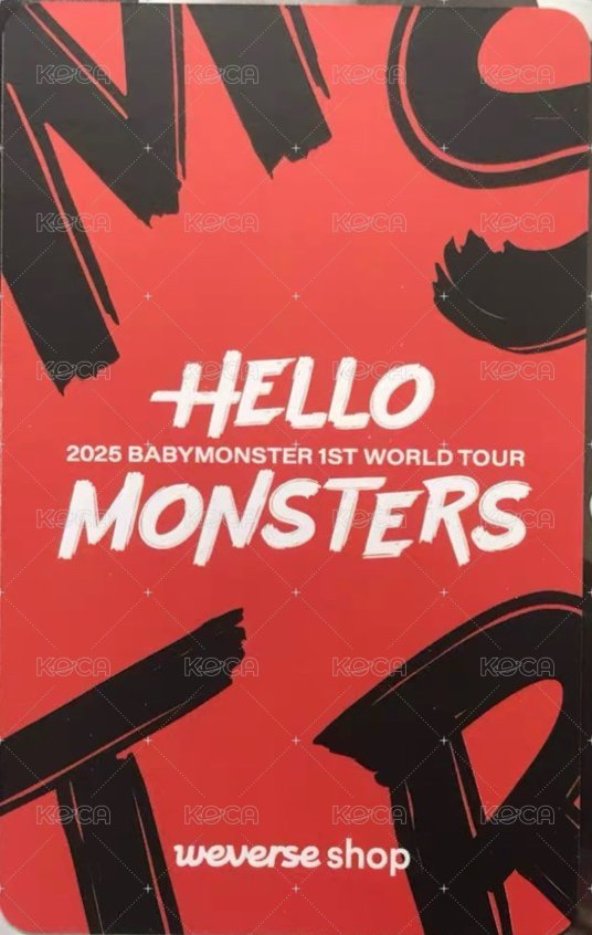 25世巡 首爾展位 入場卡 / 場限卡 ver.C 背面