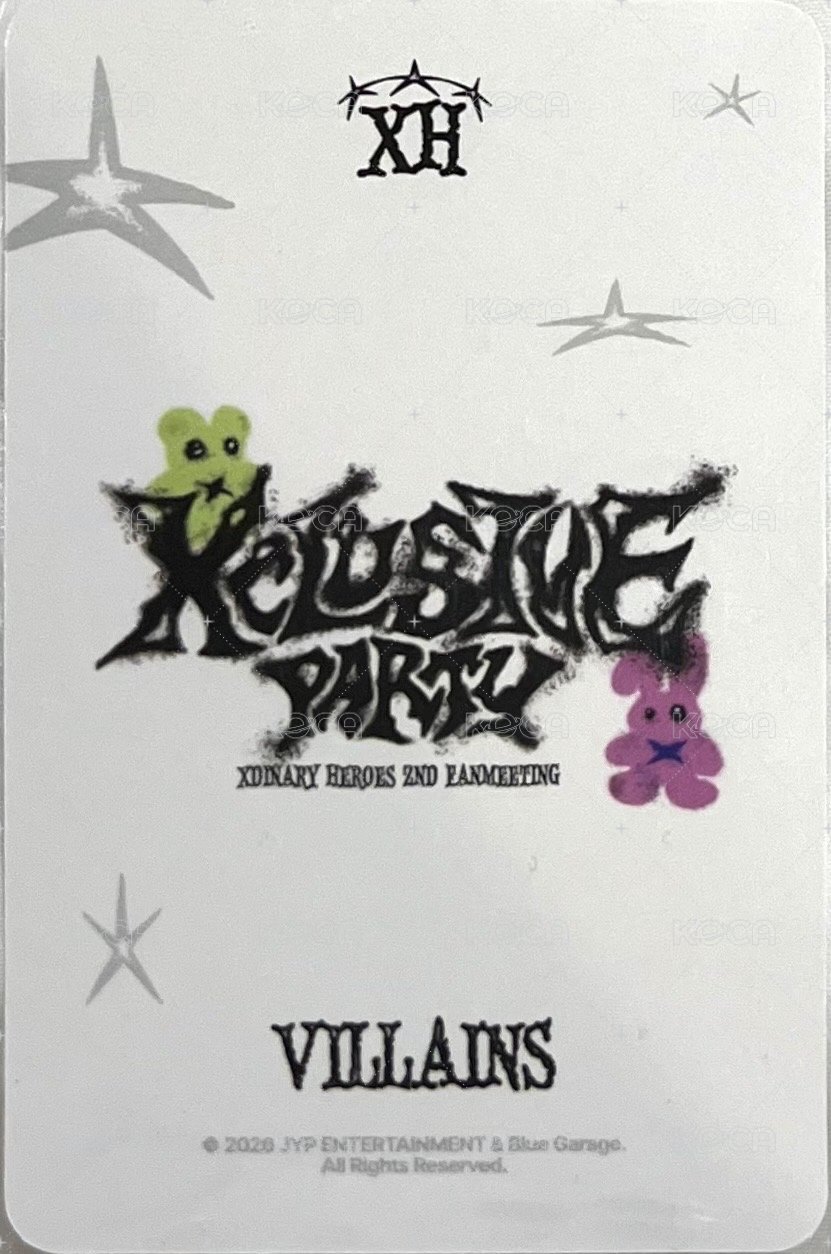 XCLUSIVE PARTY 線下 滿額卡  背面