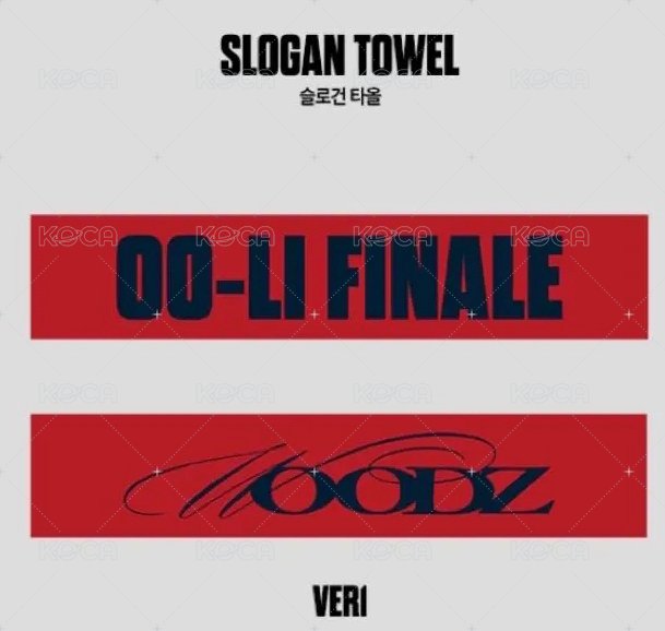 2023 World Tour [OO-LI] FINALE MD SLOGAN TOWEL  周邊卡  背面