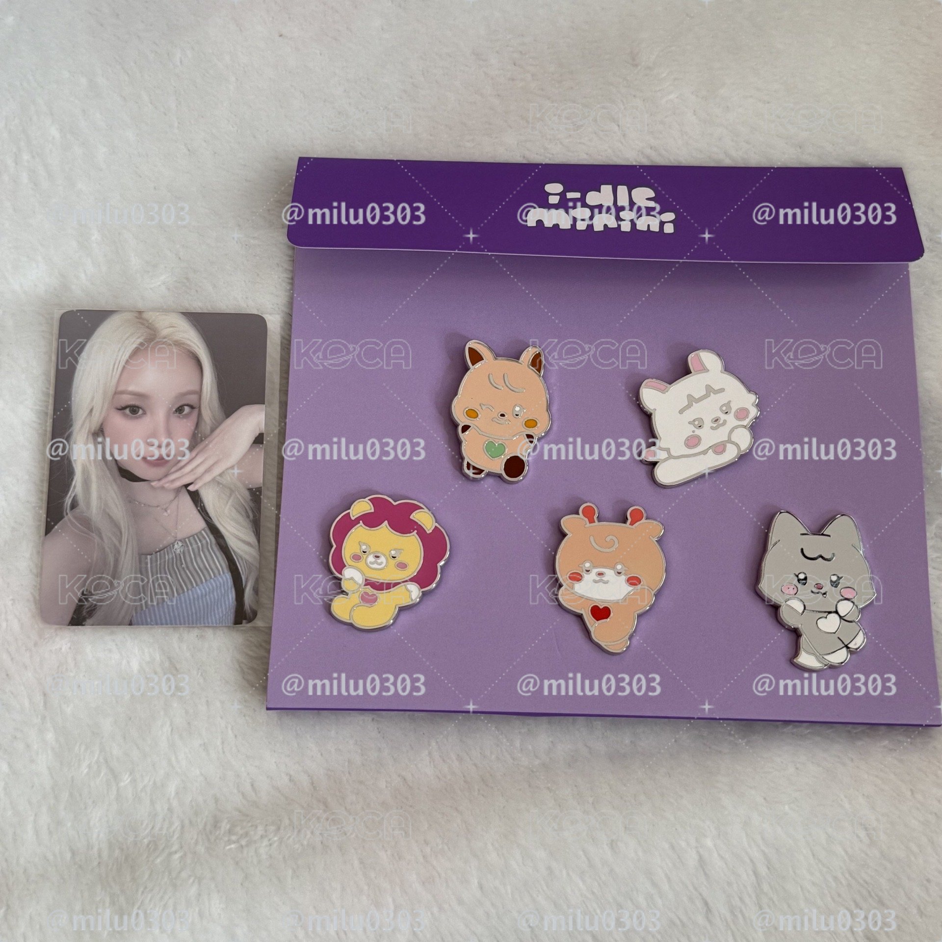 i-dle city of sense 展覽 金屬徽章