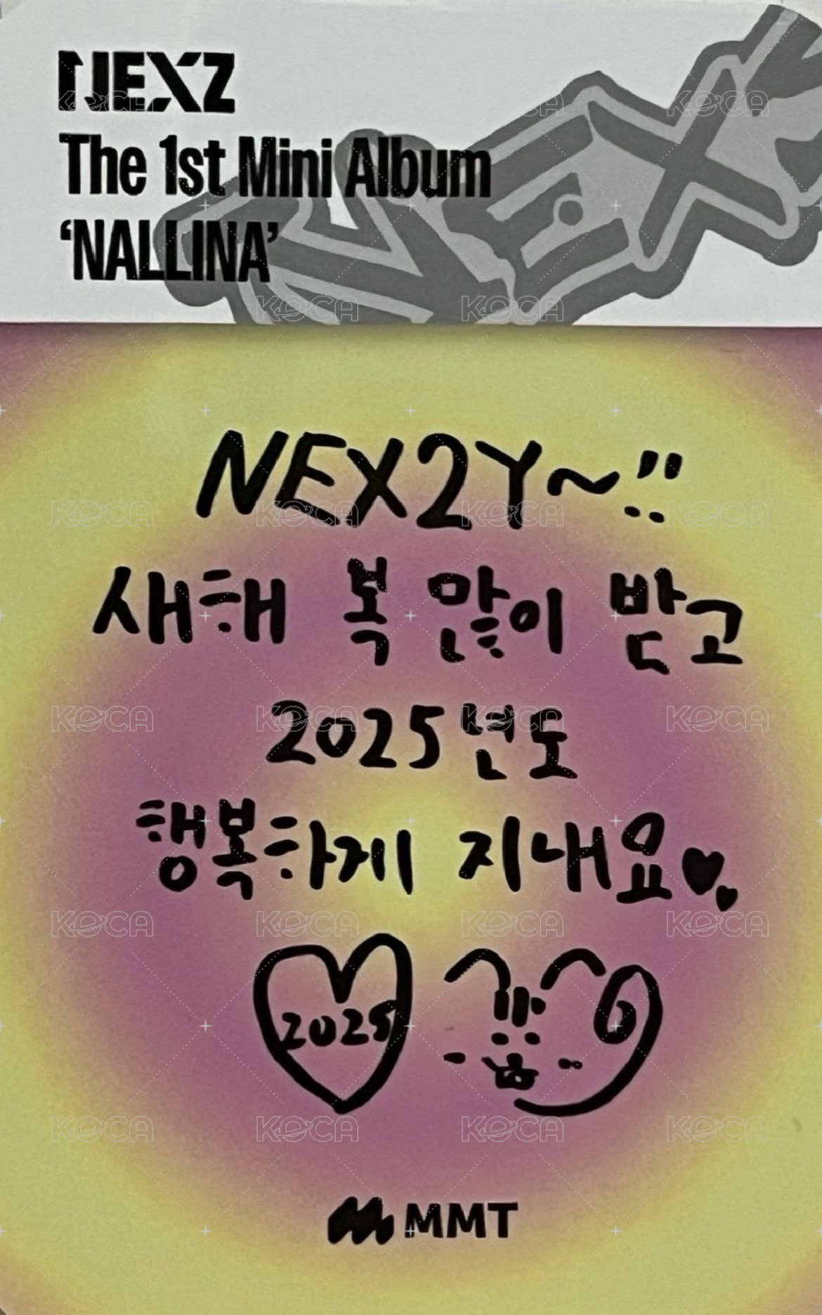 迷一 mmt 2.0 簽售卡  背面