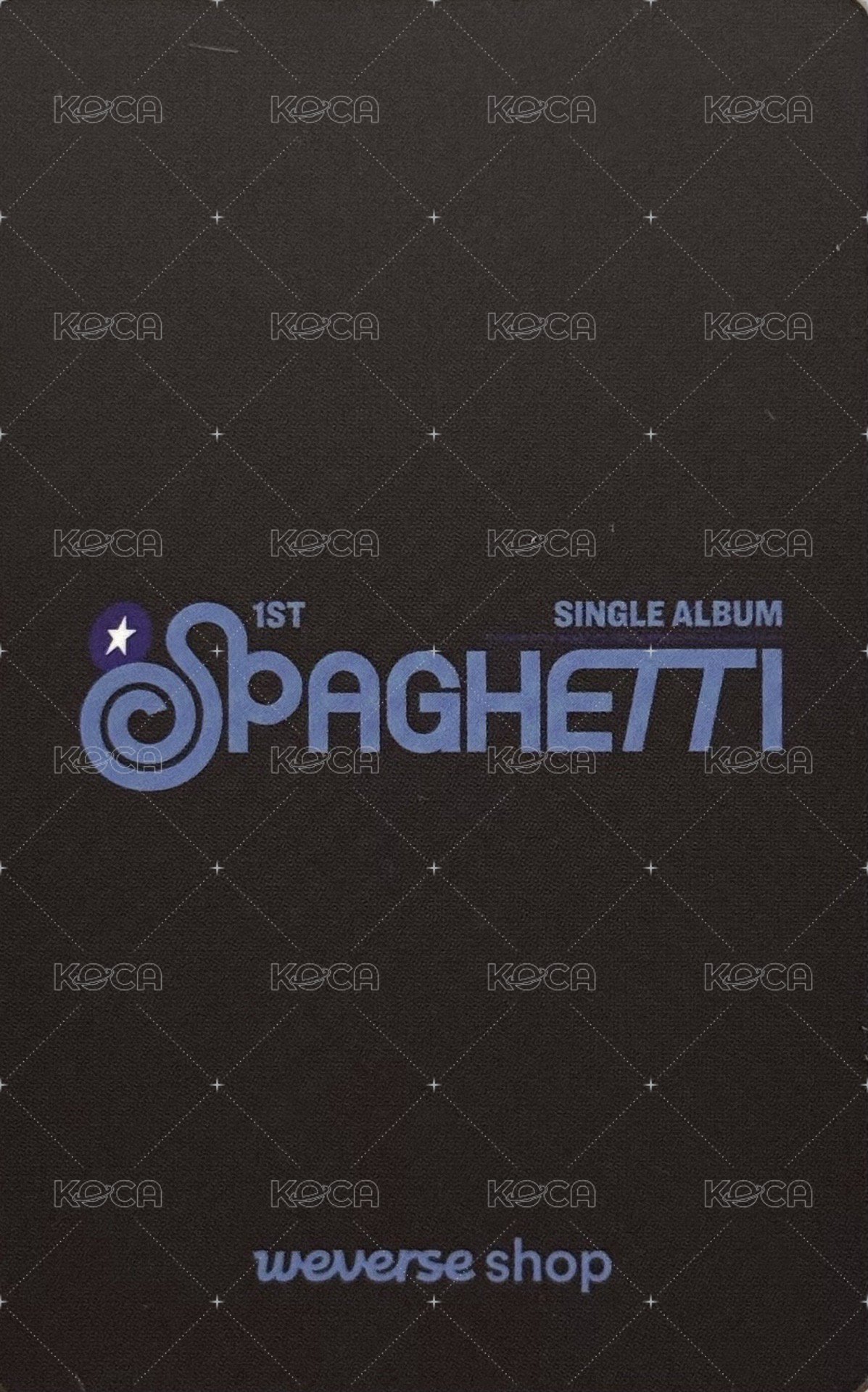 SPAGHETTI wvs AAA 2025 特典卡 ver.單封 背面