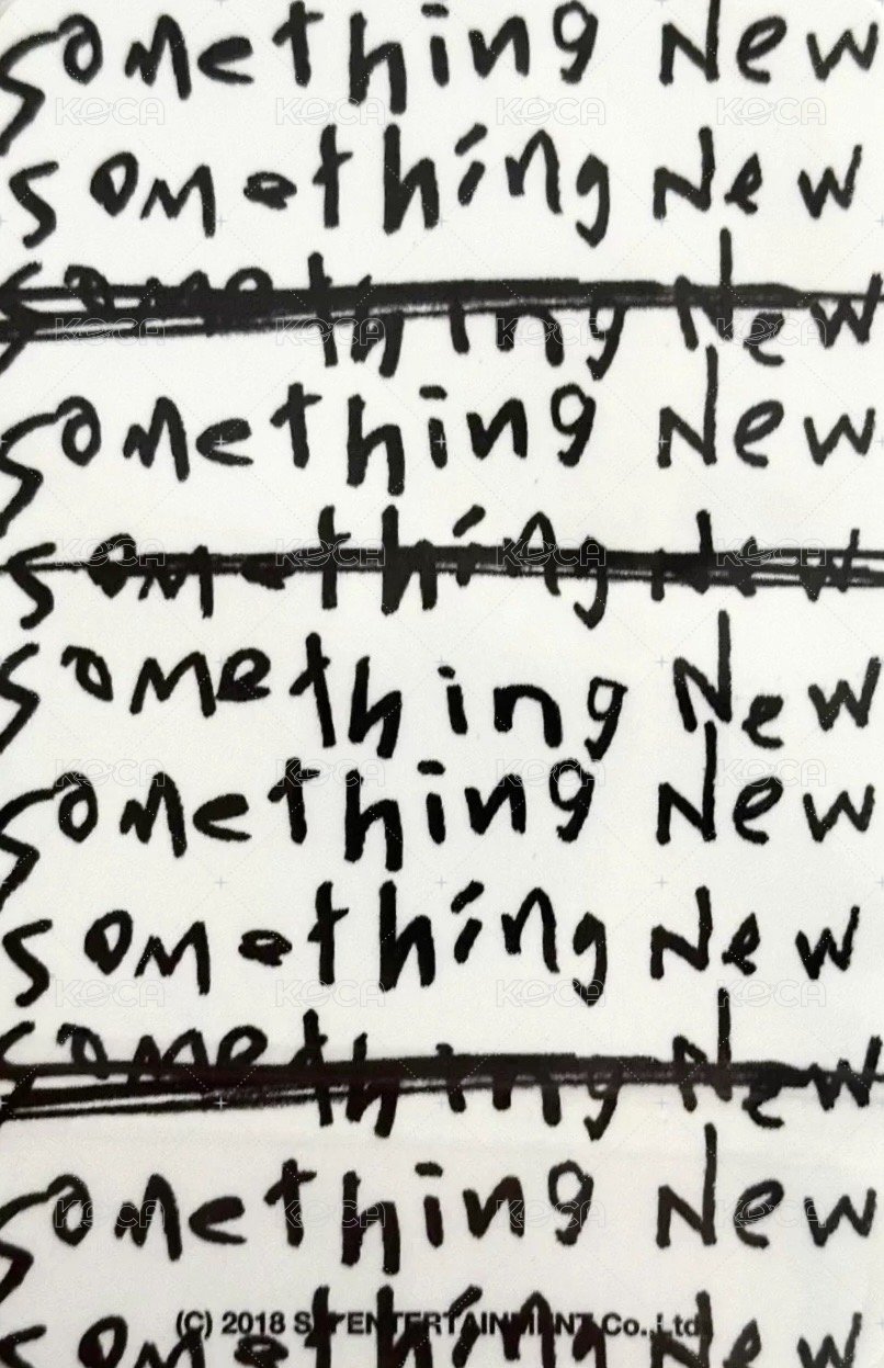 Something New 周邊卡 鐳射包卡 背面