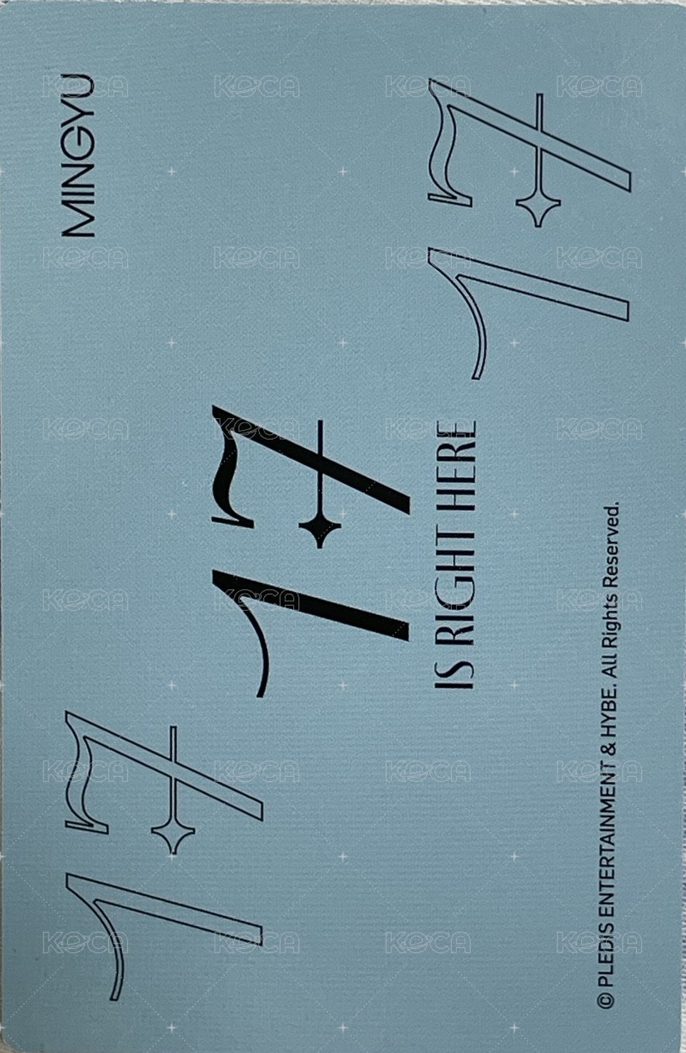 精選專 周邊卡 鐵盒卡 HEAR Ver. 背面