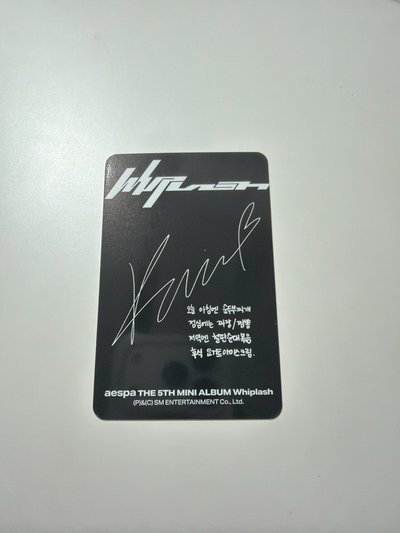 aespa Whiplash Karina小卡！