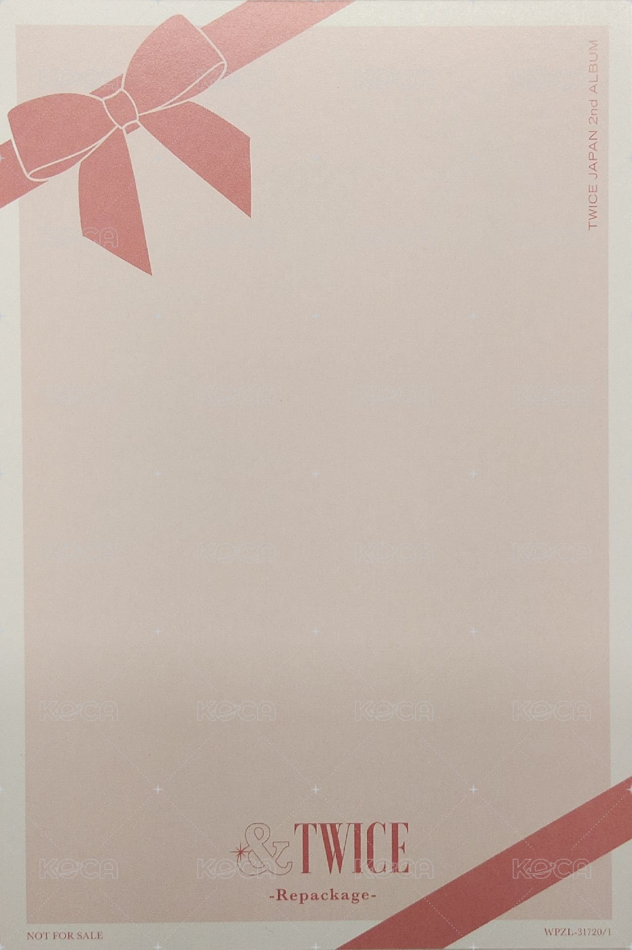 JP正規二 -Repackage-娜璉特典 明信片  背面