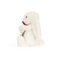 Cream Bunny With Rose