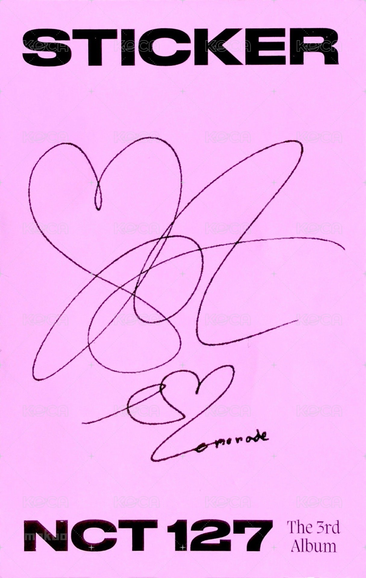 Sticker STICKER ver. 專輯卡 抱熊容 背面