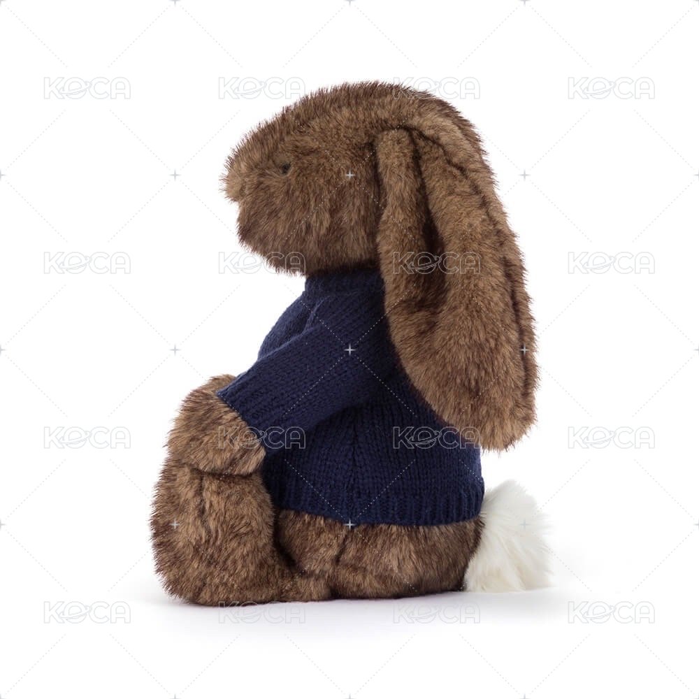 Hoppleston Luxe Bunny Personalised Navy Jumper