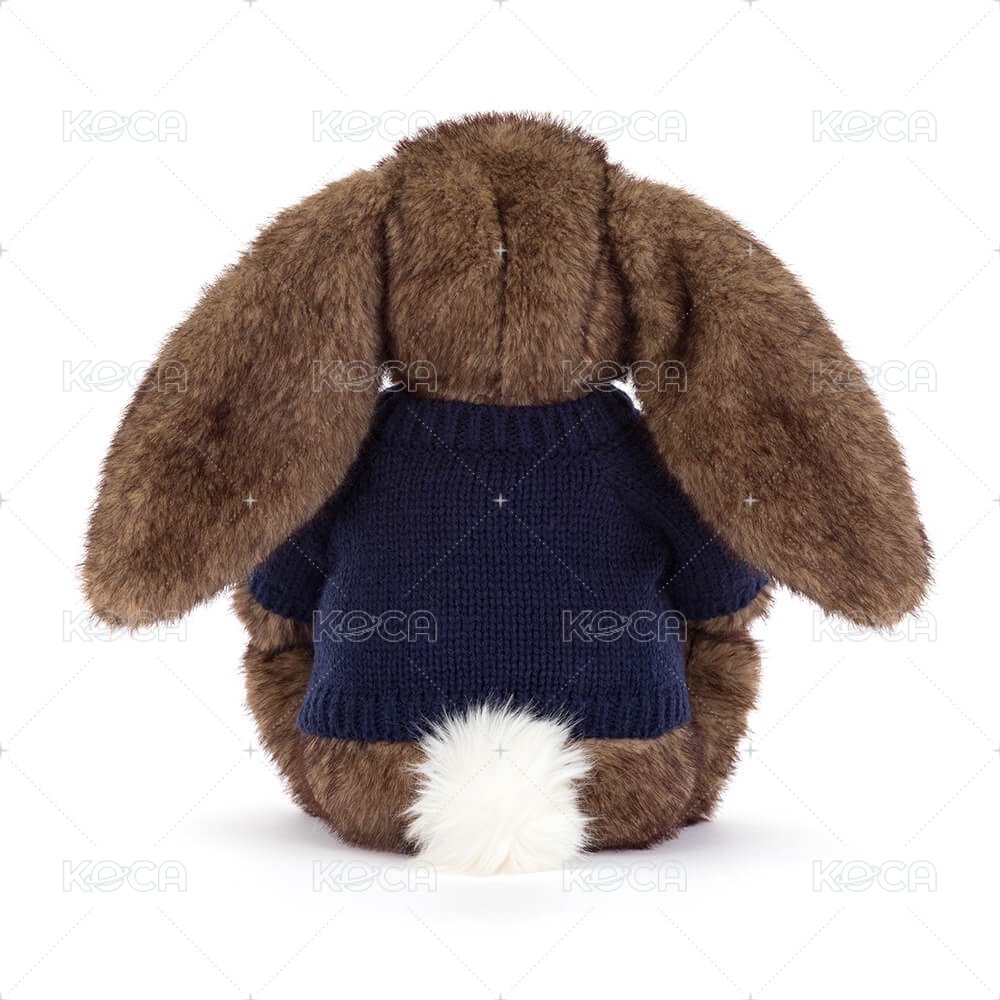 Hoppleston Luxe Bunny Personalised Navy Jumper