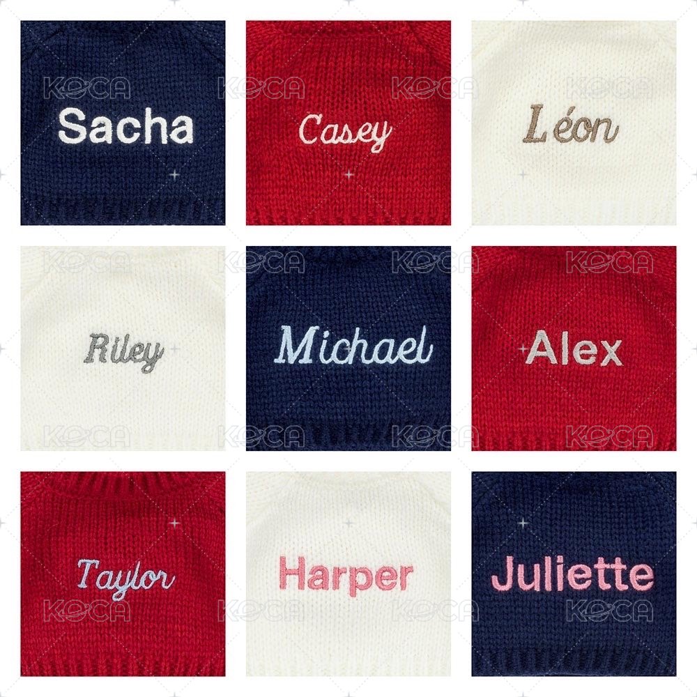 Hoppleston Luxe Bunny Personalised Navy Jumper