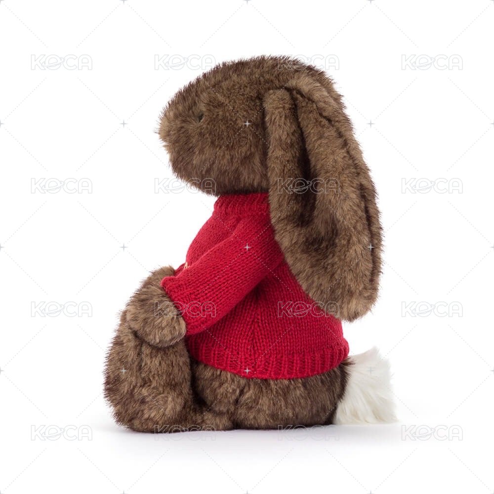 Hoppleston Luxe Bunny Personalised Red Jumper