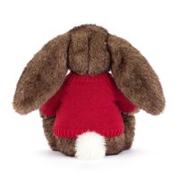 Hoppleston Luxe Bunny Personalised Red Jumper