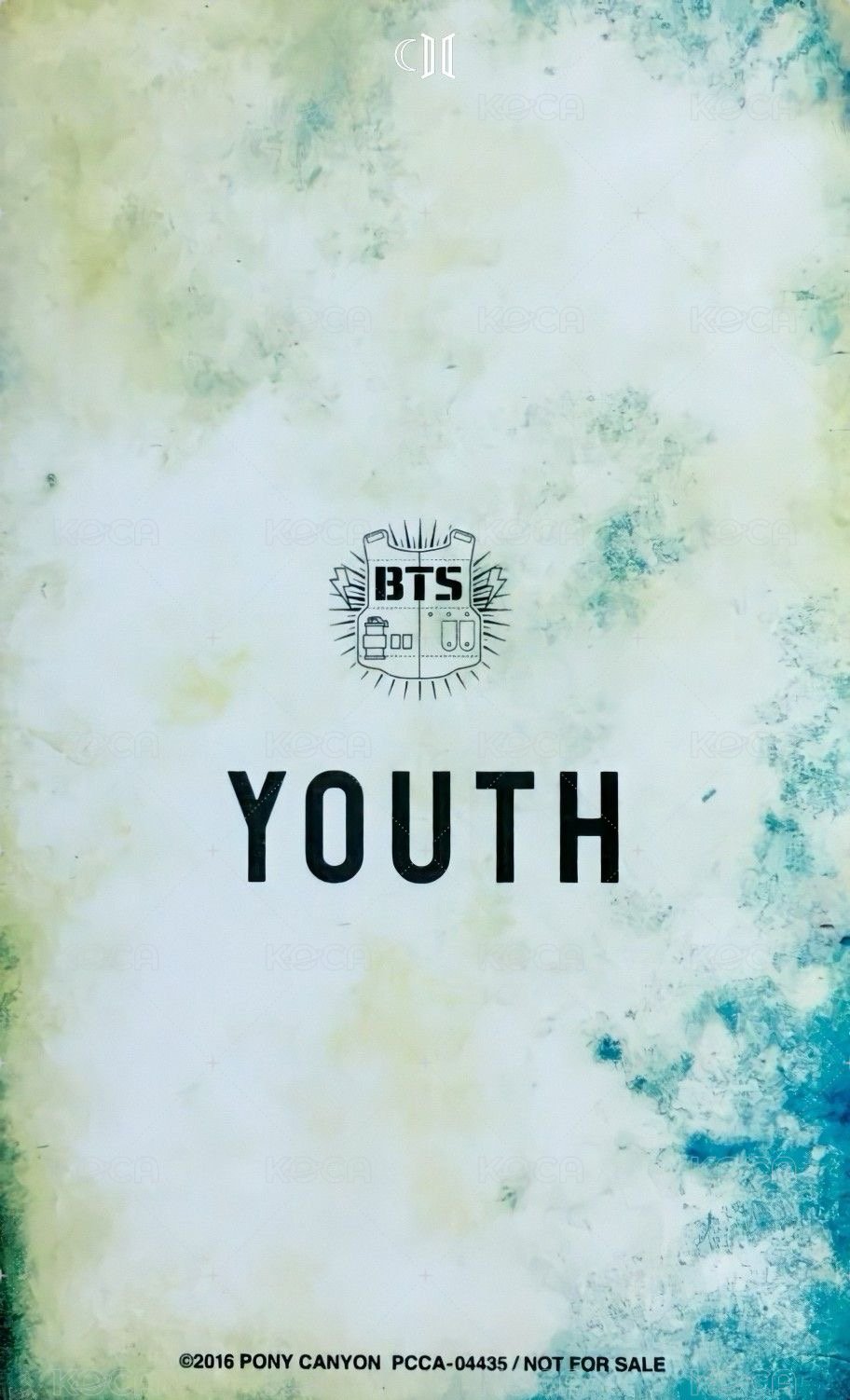 Youth日專 通常盤 專輯卡  背面