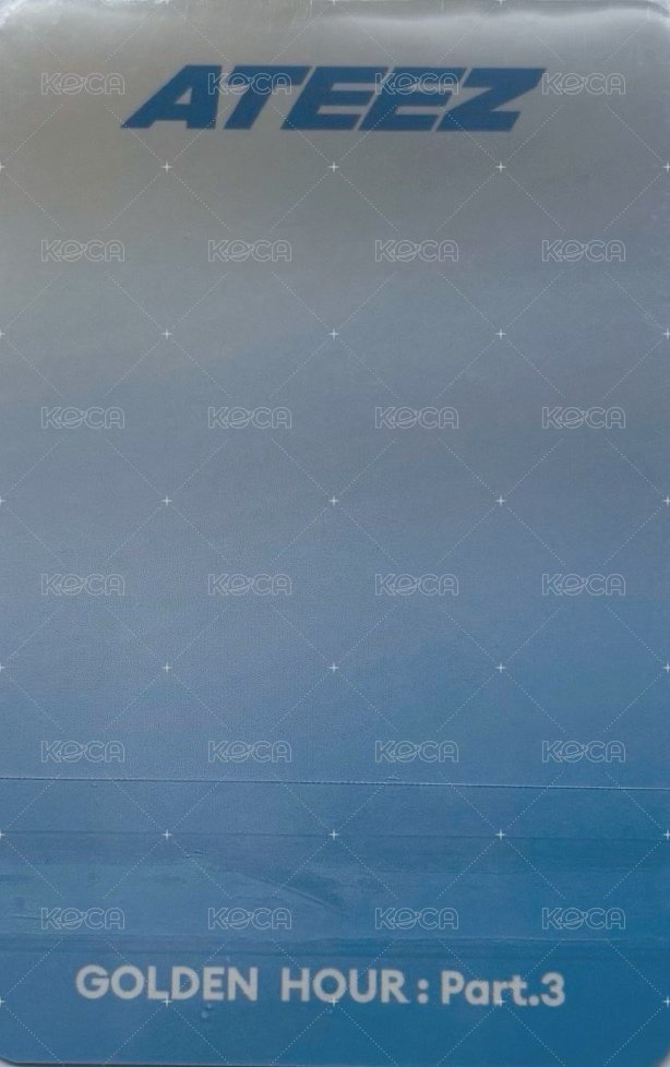 ATEEZ x VANDY 帽T 周邊卡  背面