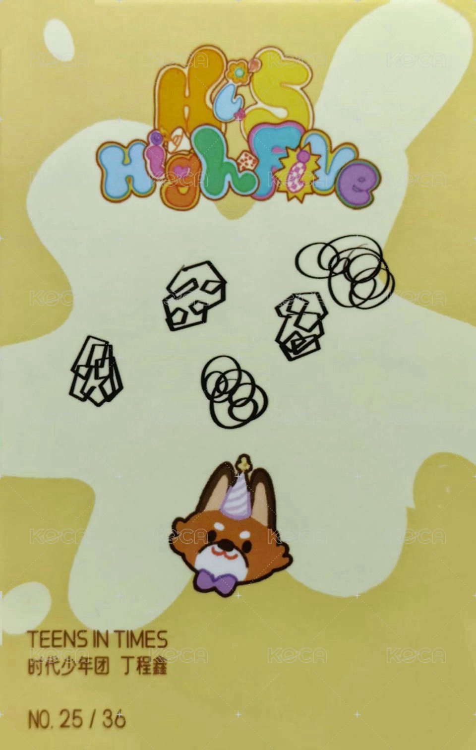 五週年生日 A版 周邊卡 2團單 背面