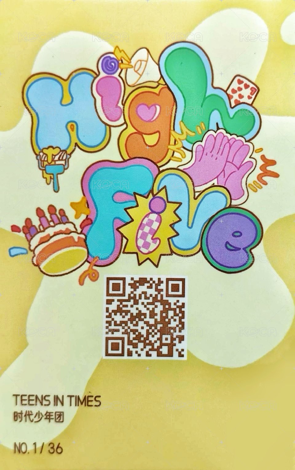 五週年生日 周邊卡 團卡 背面