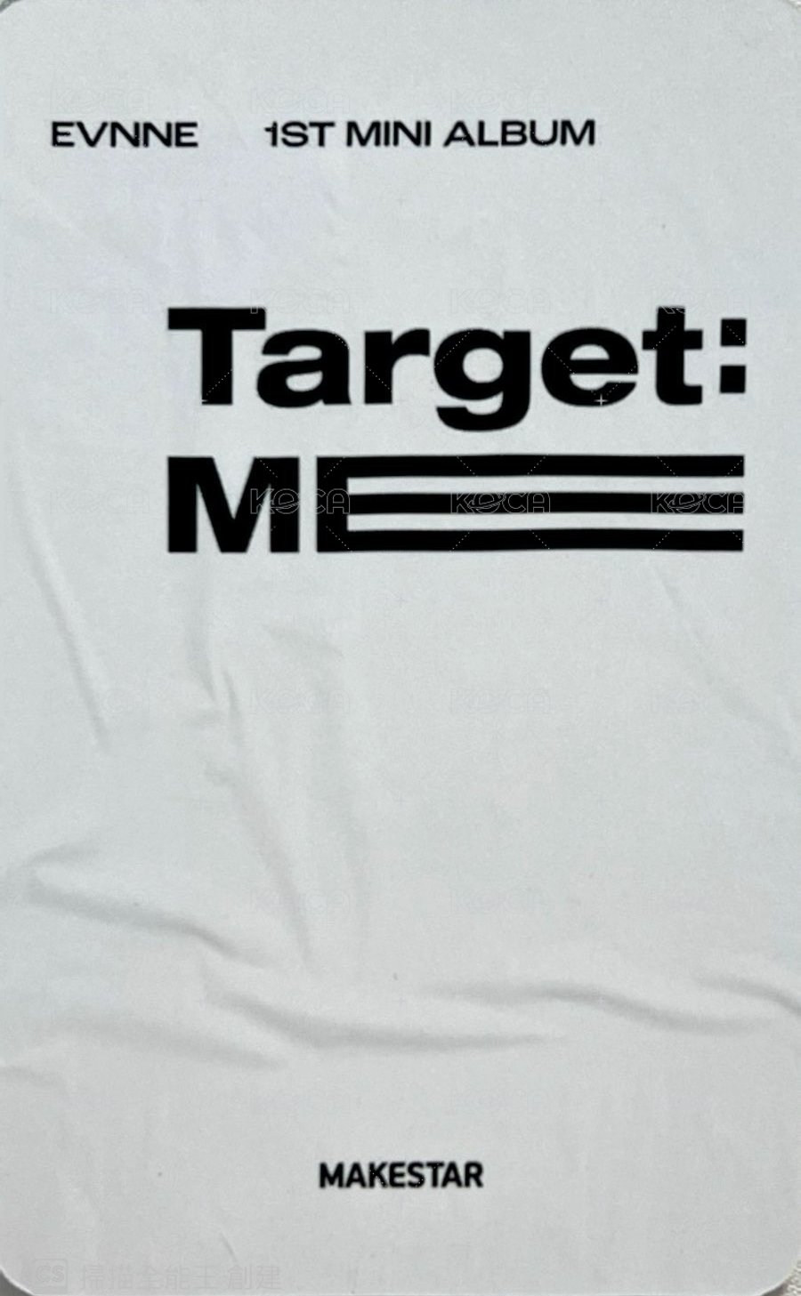 Target: ME ms 特典卡 捏臉 背面