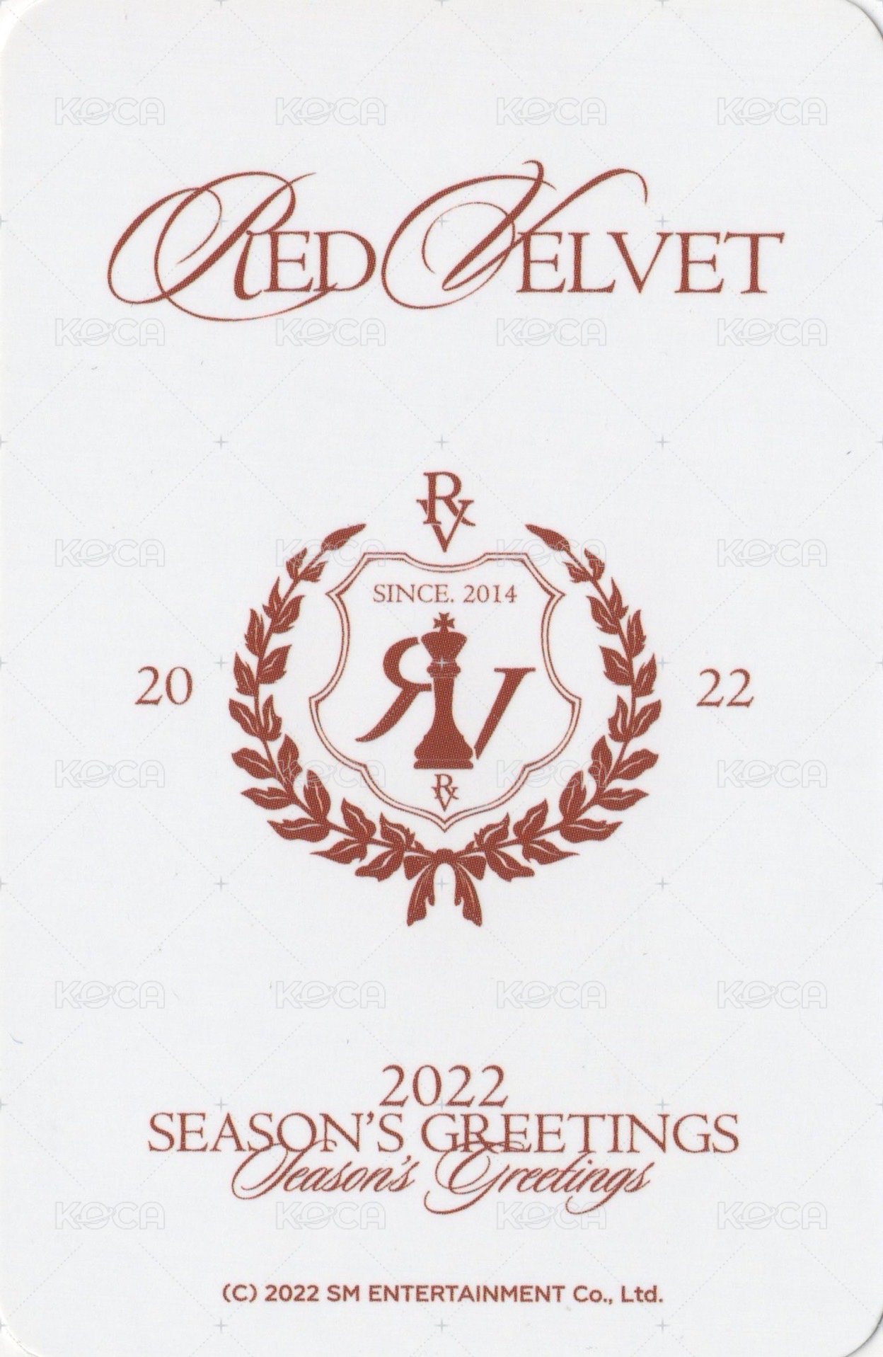 2022年曆 後續 周邊卡 瀏海姐 背面