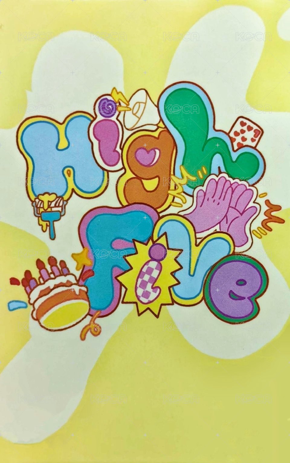 五週年生日 隨機卡 26雙人 背面