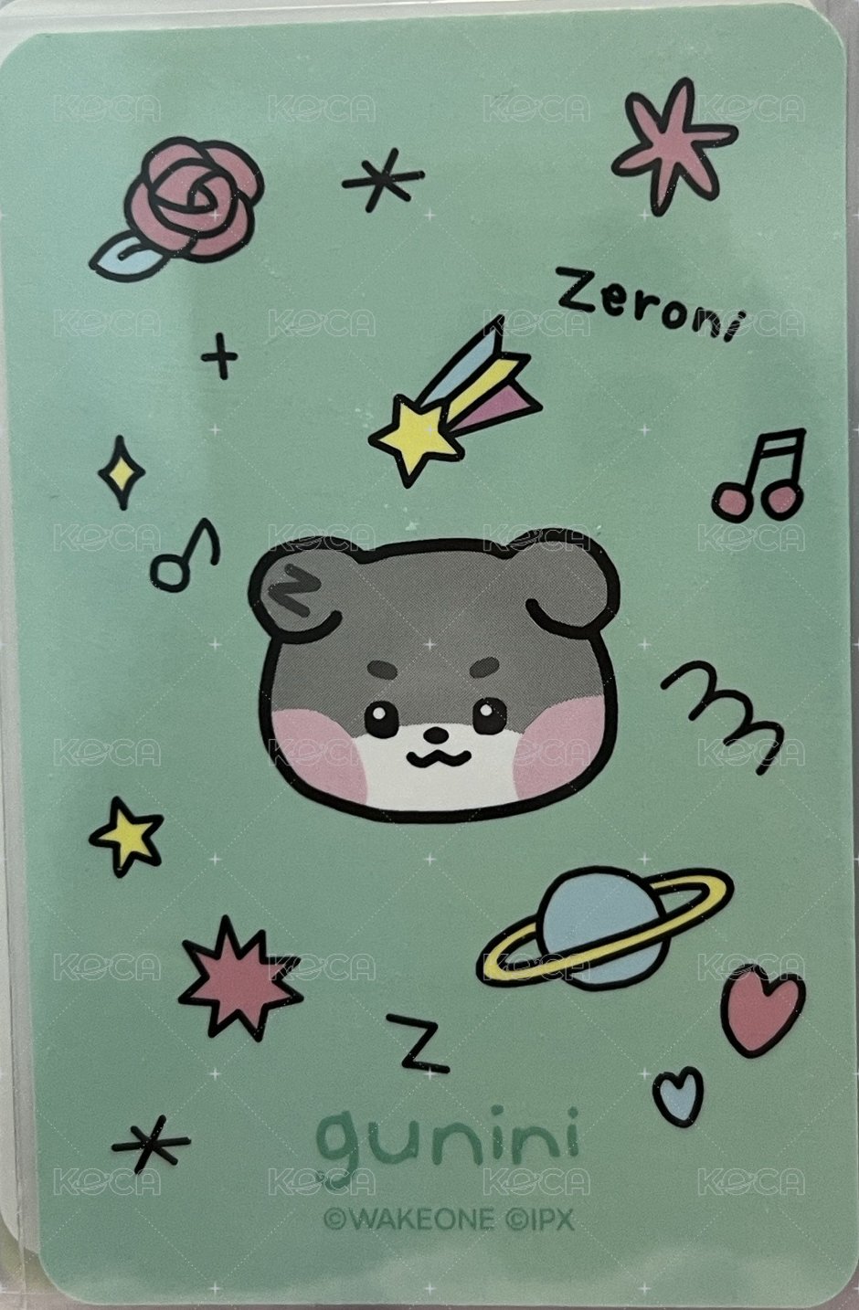 zeroni 周邊卡 外套卡 背面