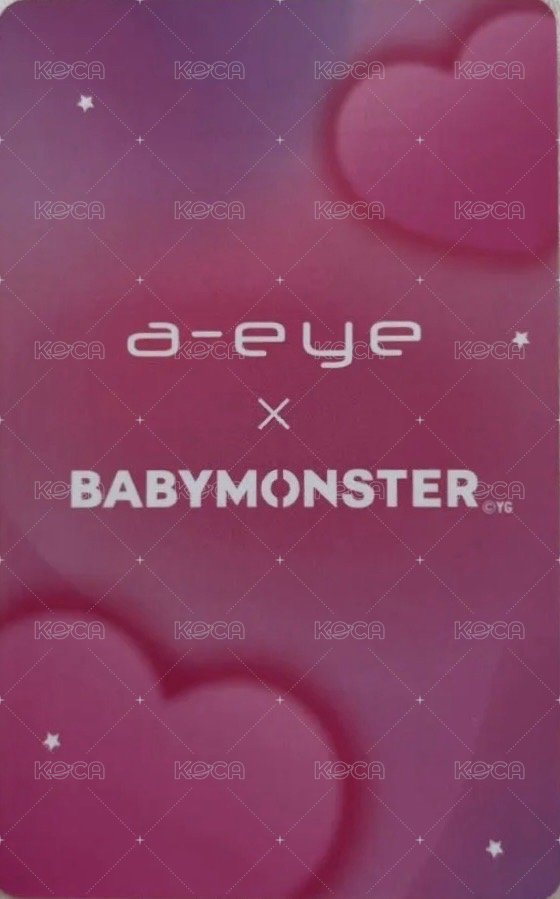 a-eye隱眼代言 代言卡  背面