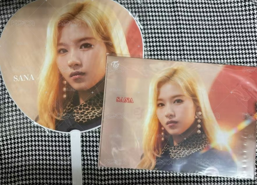 【現貨】(扇子+資料夾)twice 絕版 sana 日本 日巡 &TWICE 大扇 扇子 演唱會 世巡 快閃店 應援扇