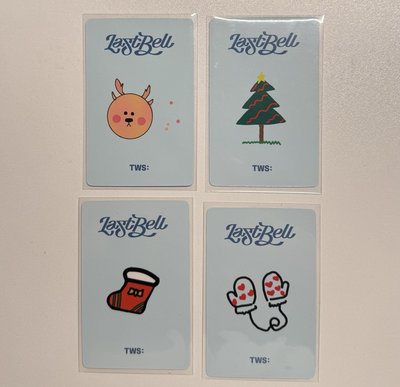 TWS 單曲一 一直娛聖誕卡背