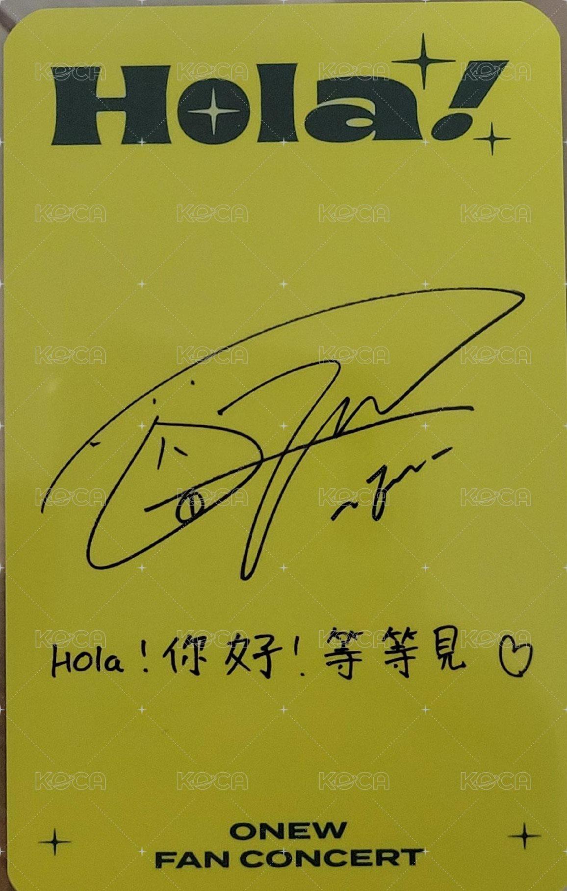 241102 TAIPEI FAN CONCERT  入場卡 / 場限卡  背面