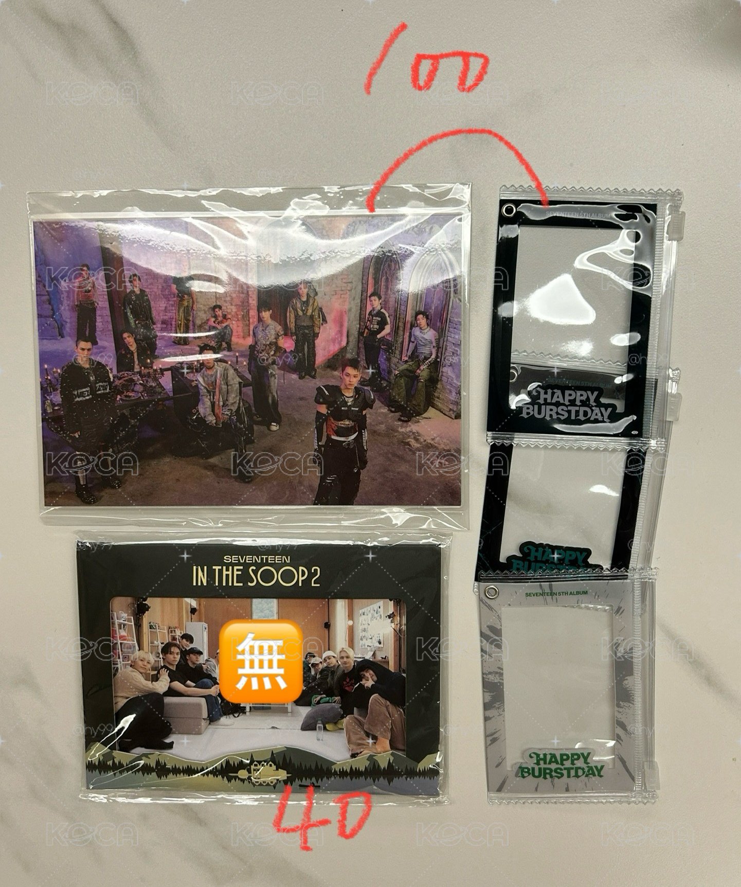 正五合照特典+卡套*3