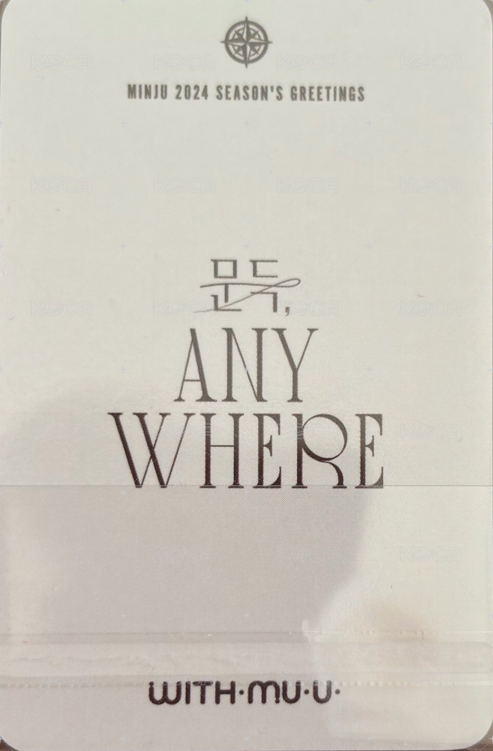 24 年曆 wm 特典卡  背面