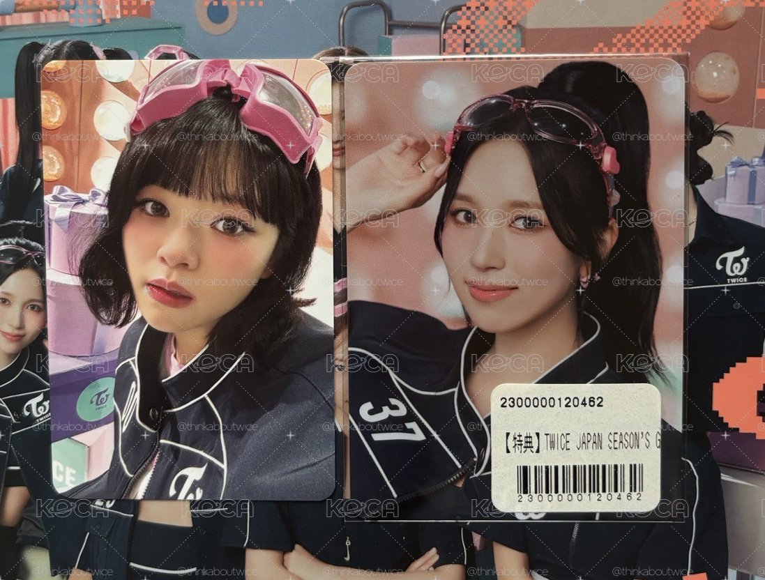 TWICE 2025日本年曆 MINA 特典小卡 + 定延 固配小卡