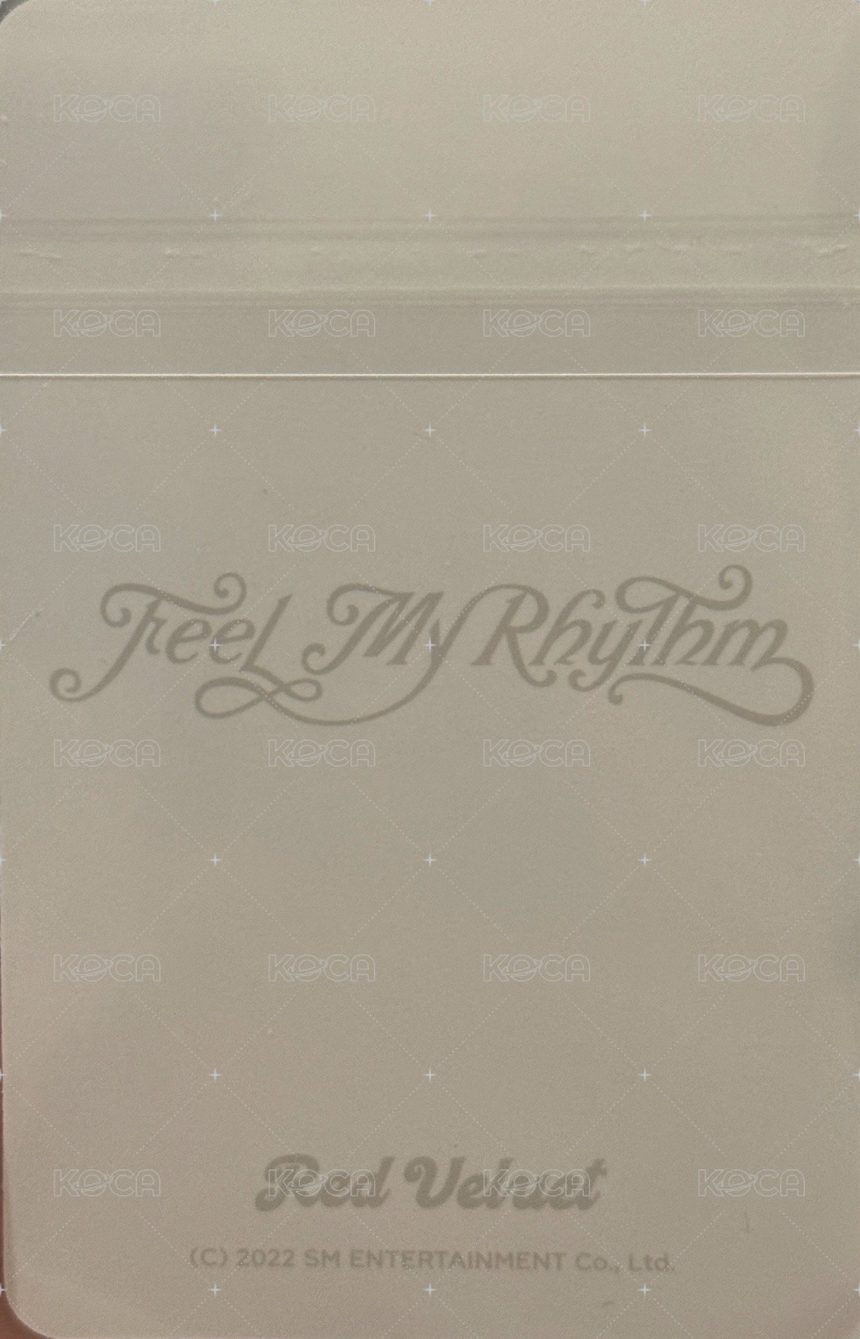 Feel My Rhythm 周邊卡 閃卡 背面