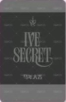 IVE SECRET 偶店 1.0 抽選卡 中簽拍立得 背面