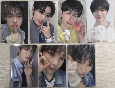 鄭相炫 張瀚音 全李正 boy ii planet 男寶星球2 上海/北京場展覽小卡