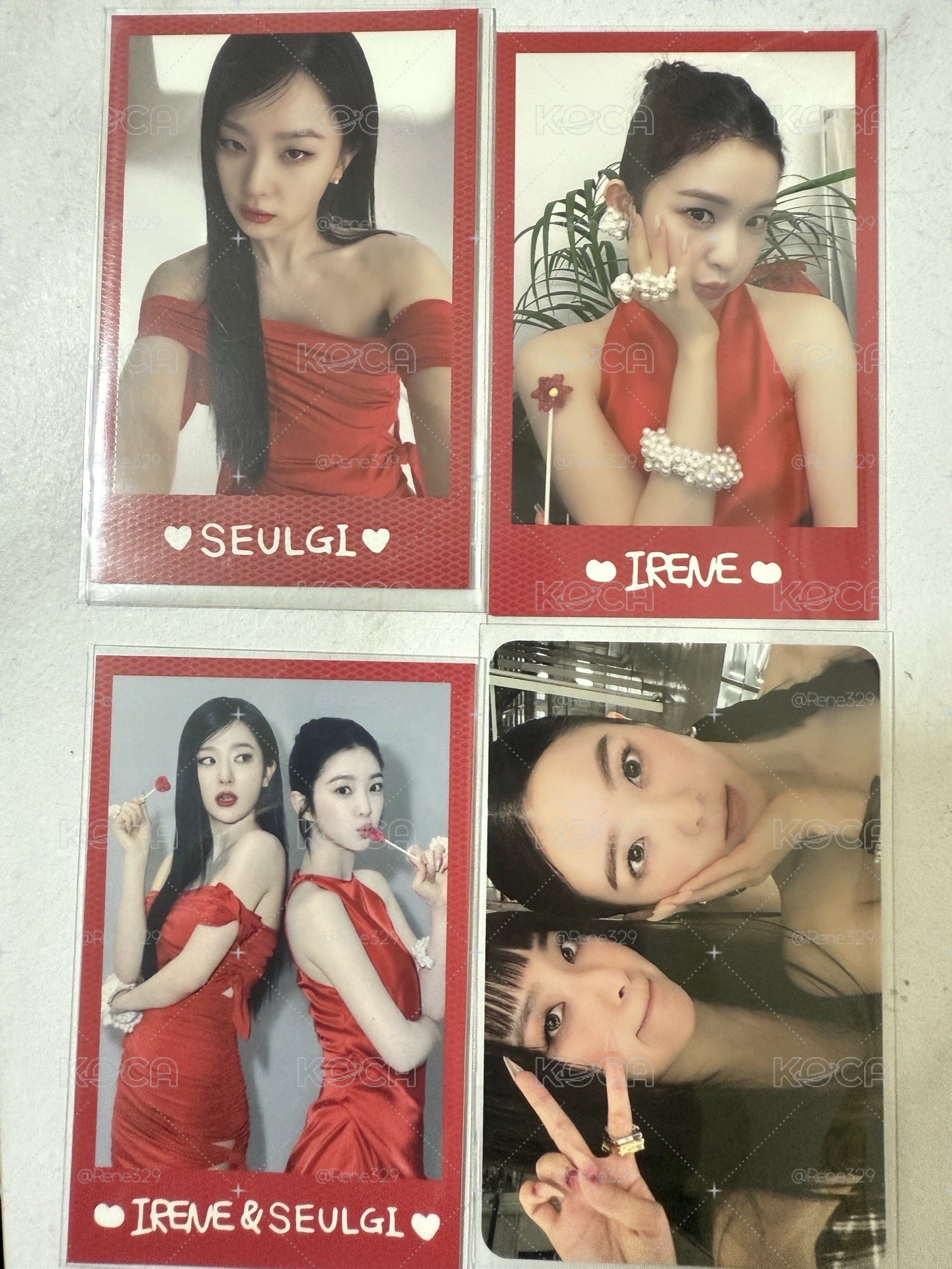 Irene&seulgi 演唱會周邊小卡