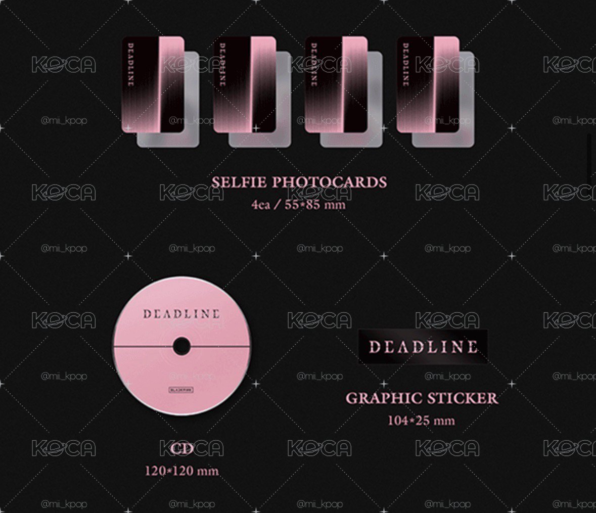 Blackpink雙版合購：迷你3輯PB/Black+Pink版+Weverse特典組 (預購）