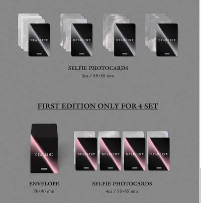 Blackpink迷你3輯「Deadline 」4人單封組+Weverse特典組 (預購）