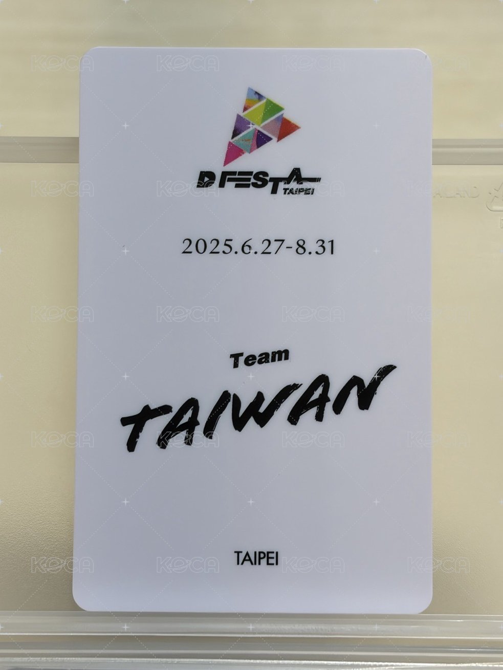 22年D社 D社 入場卡 / 場限卡  背面