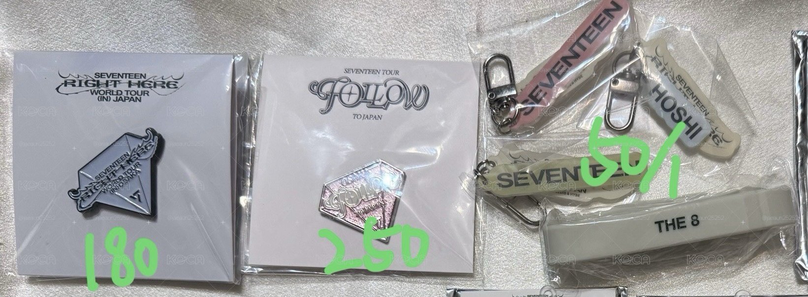 出清seventeen周邊 卡片 扇子 徽章