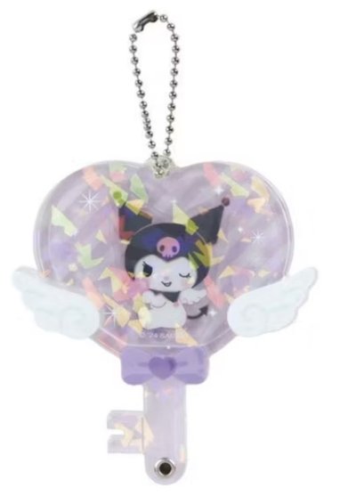 Sanrio 三麗鷗 壓克力造型相片吊飾 天使鑰匙款 -酷洛米