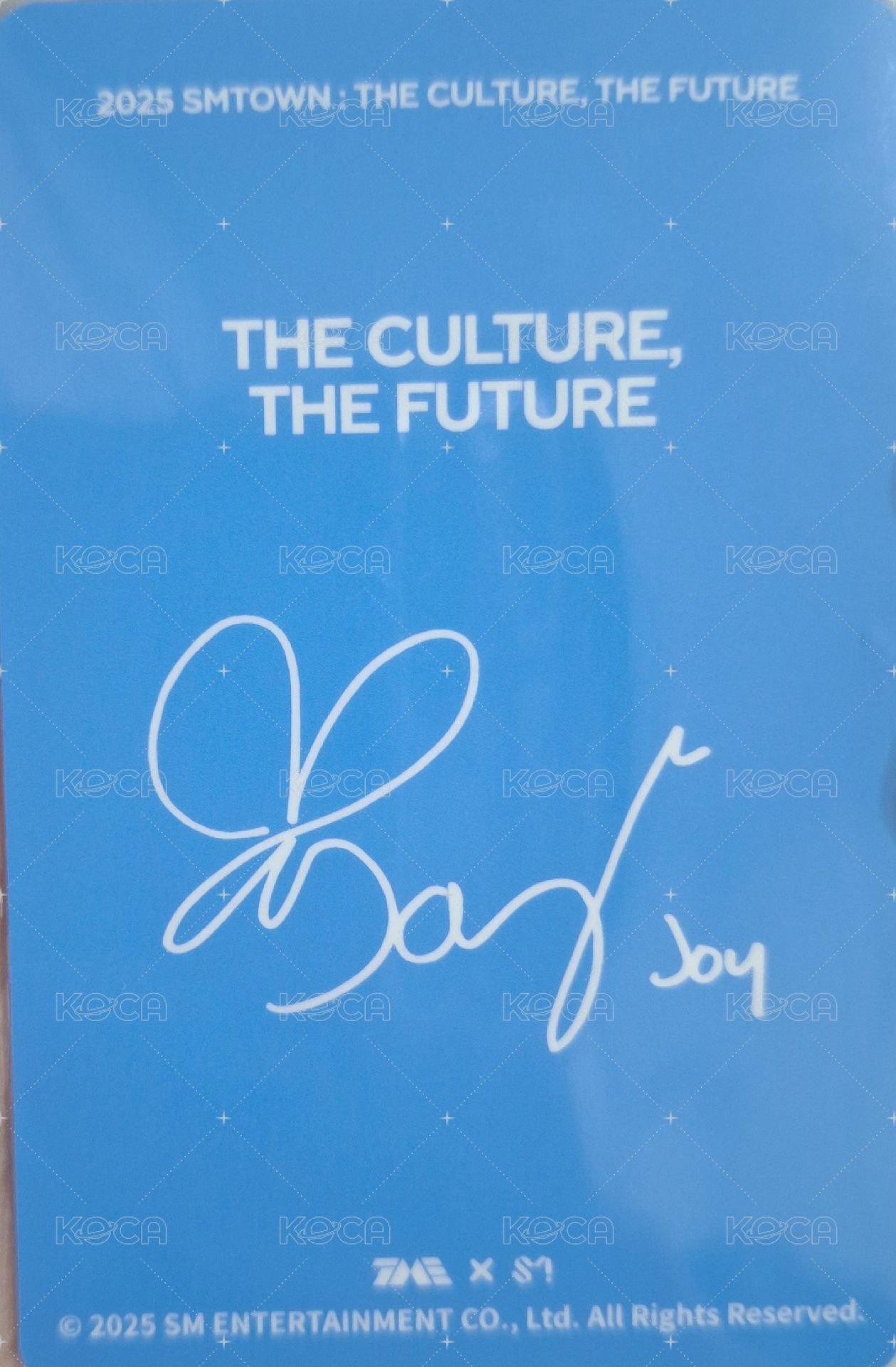 2025 SM30 QQ音樂 星光卡 碎片九 背面