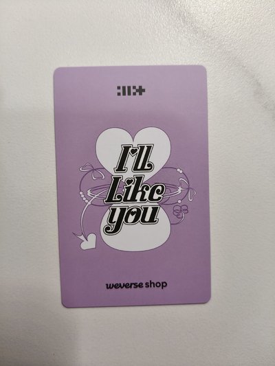 ⚪I'LL LIKE YOU wvs 預售 特典卡 GLLIT ver.