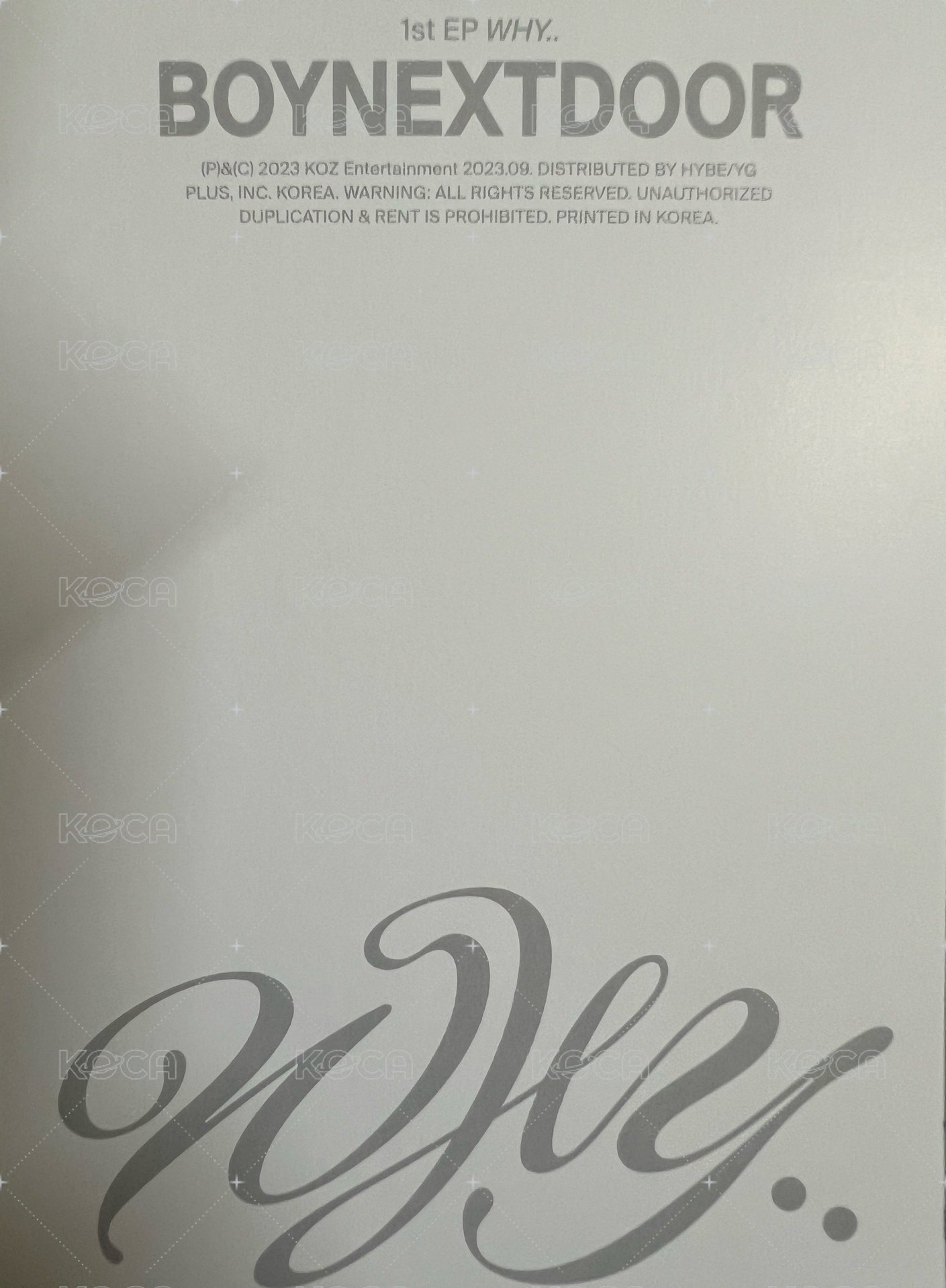 WHY.. 專輯 明信片 MOODY ver. 背面