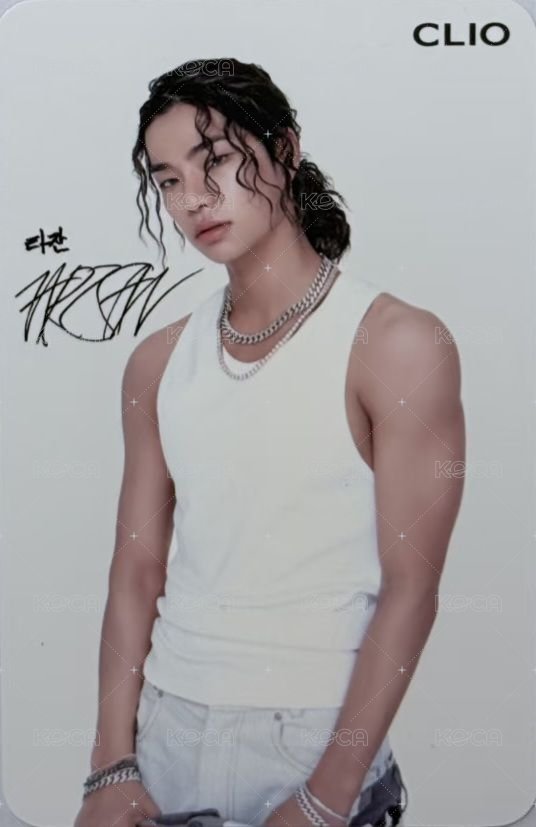 CLIO代言 代言卡  背面