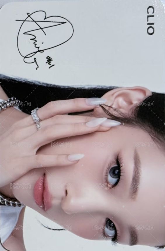 CLIO代言 代言卡  背面