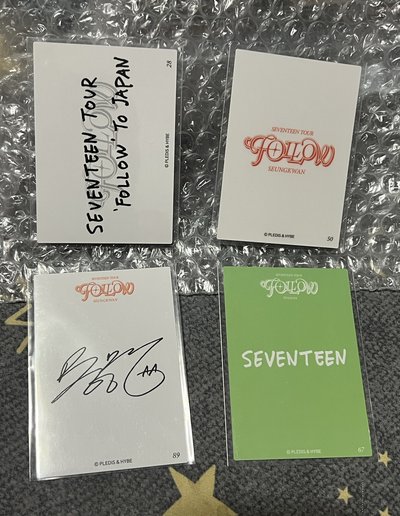 Seventeen follow to Japan 卡包 漢寬